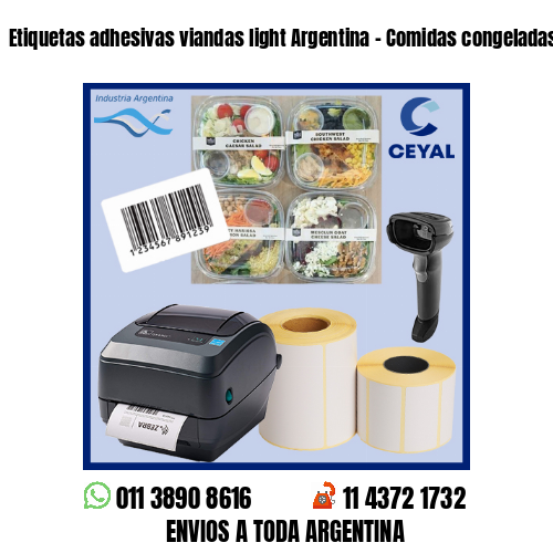 Etiquetas adhesivas viandas light Argentina – Comidas congeladas