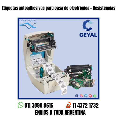 Etiquetas autoadhesivas para casa de electrónica – Resistencias