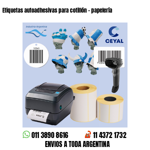 Etiquetas autoadhesivas para cotillón - papelería