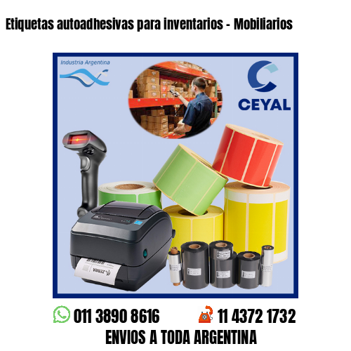 Etiquetas autoadhesivas para inventarios – Mobiliarios