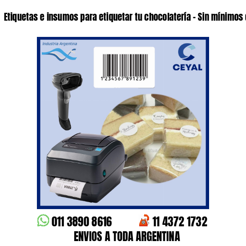 Etiquetas e insumos para etiquetar tu chocolatería – Sin mínimos de compra!