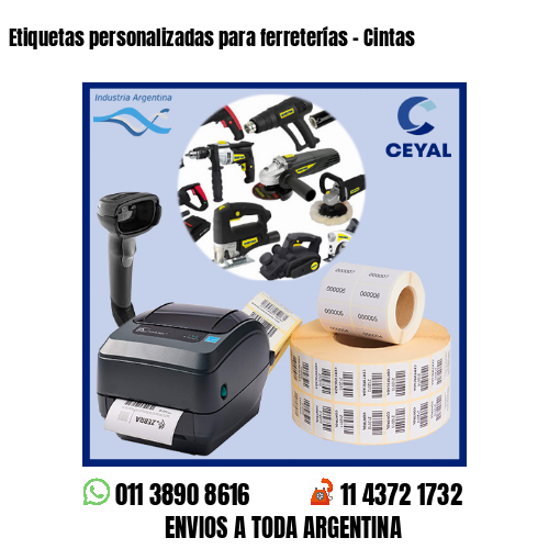 Etiquetas personalizadas para ferreterías - Cintas