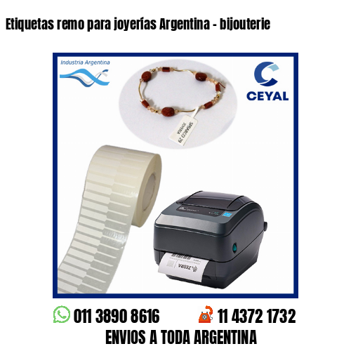 Etiquetas remo para joyerías Argentina – bijouterie