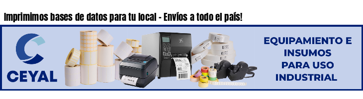 Imprimimos bases de datos para tu local - Envíos a todo el país!