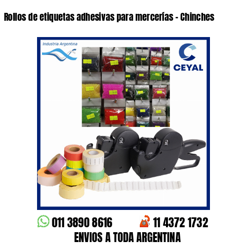 Rollos de etiquetas adhesivas para mercerías - Chinches