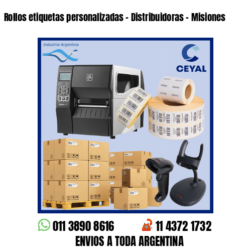 Rollos etiquetas personalizadas - Distribuidoras - Misiones