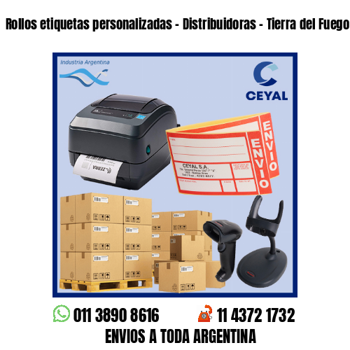 Rollos etiquetas personalizadas – Distribuidoras – Tierra del Fuego