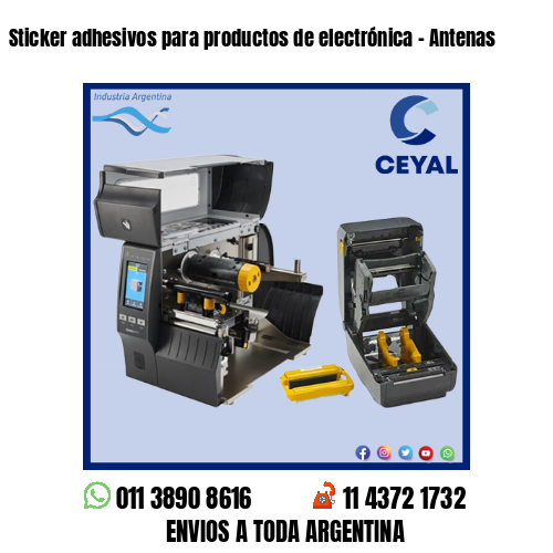 Sticker adhesivos para productos de electrónica - Antenas