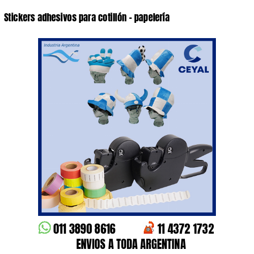 Stickers adhesivos para cotillón - papelería