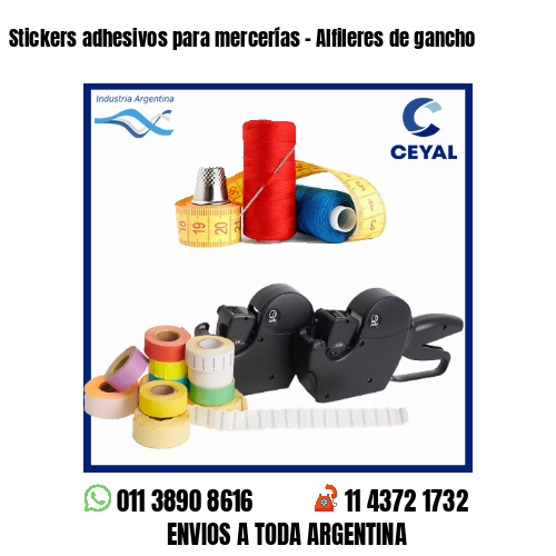 Stickers adhesivos para mercerías – Alfileres de gancho