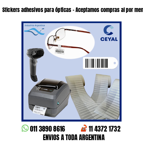 Stickers adhesivos para ópticas – Aceptamos compras al por menor y mayor