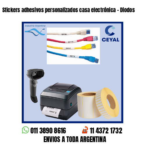 Stickers adhesivos personalizados casa electrónica - Diodos