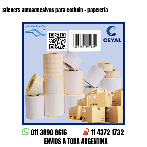 Stickers autoadhesivos para cotillón – papelería