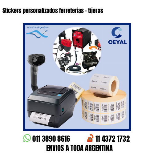 Stickers personalizados ferreterías – tijeras