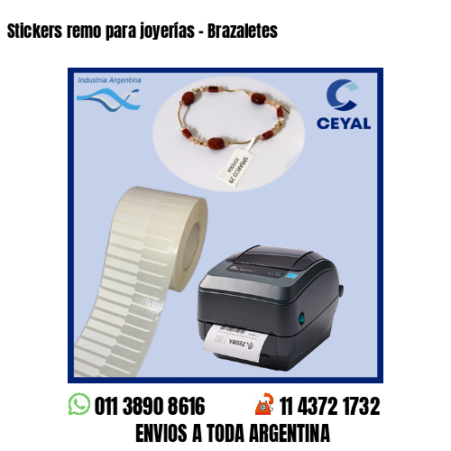 Stickers remo para joyerías – Brazaletes