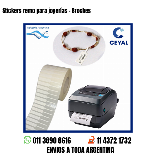 Stickers remo para joyerías – Broches