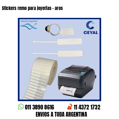 Stickers remo para joyerías – aros