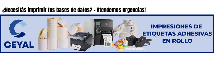 ¿Necesitás imprimir tus bases de datos? - Atendemos urgencias!