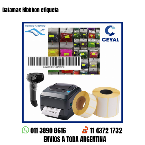 Datamax Ribbbon etiqueta