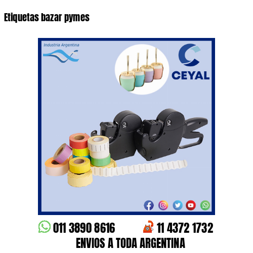 Etiquetas bazar pymes 