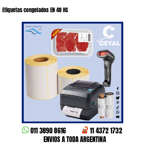 Etiquetas congelados EN 48 HS 