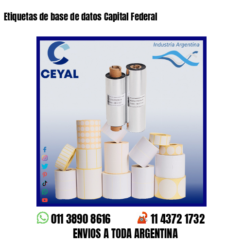 Etiquetas de base de datos Capital Federal