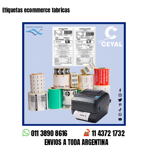 Etiquetas ecommerce fabricas 