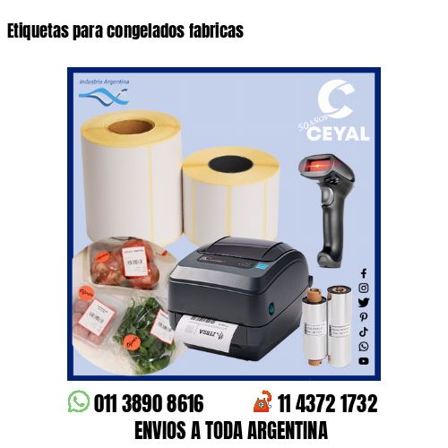 Etiquetas para congelados fabricas 