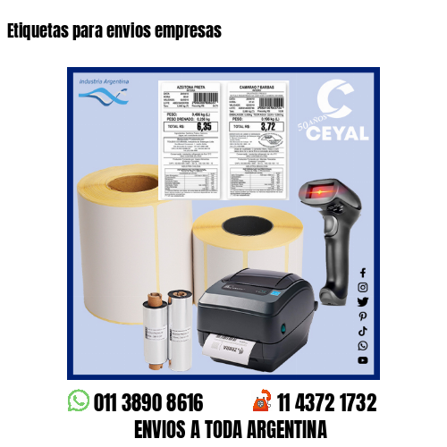 Etiquetas para envios empresas 