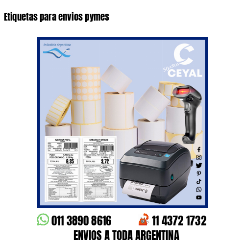 Etiquetas para envios pymes