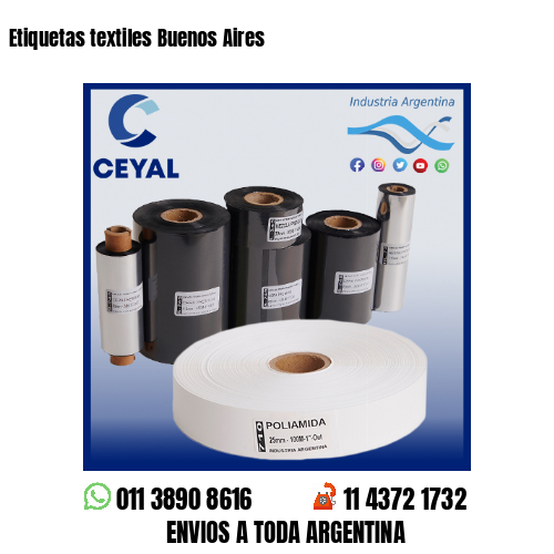 Etiquetas textiles Buenos Aires 