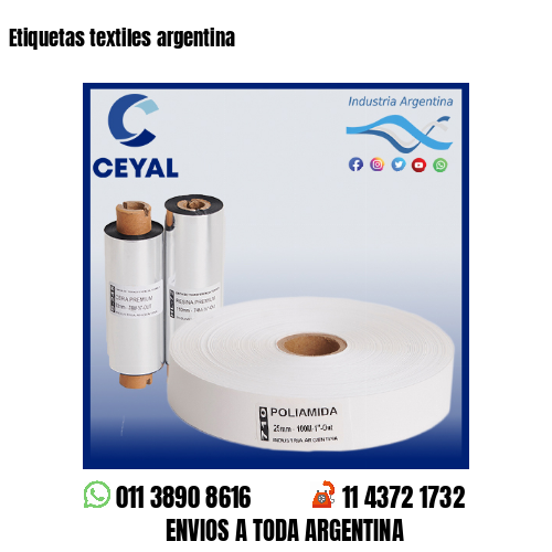 Etiquetas textiles argentina 