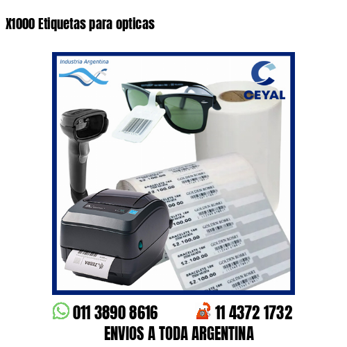 X1000 Etiquetas para opticas