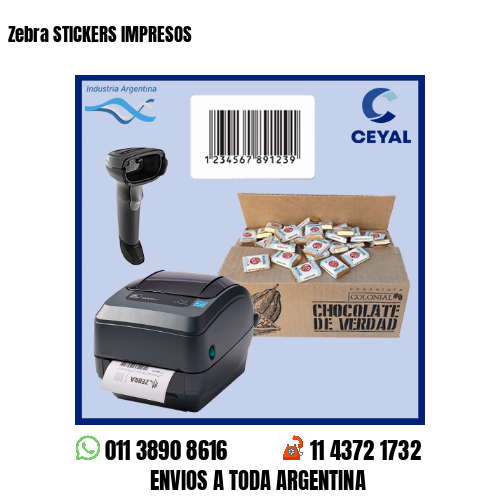 Zebra STICKERS IMPRESOS