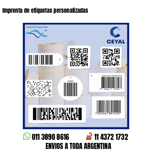 Imprenta de etiquetas personalizadas