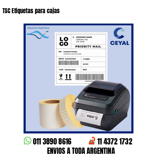 TSC Etiquetas para cajas