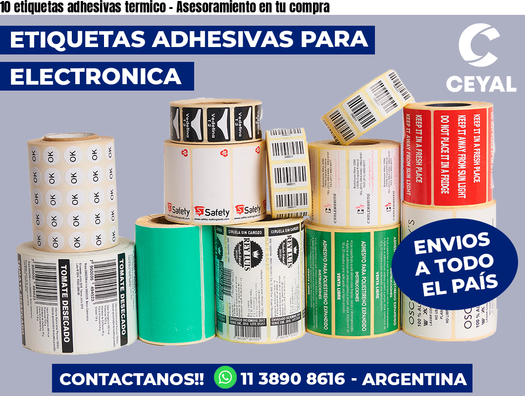 10 etiquetas adhesivas termico – Asesoramiento en tu compra