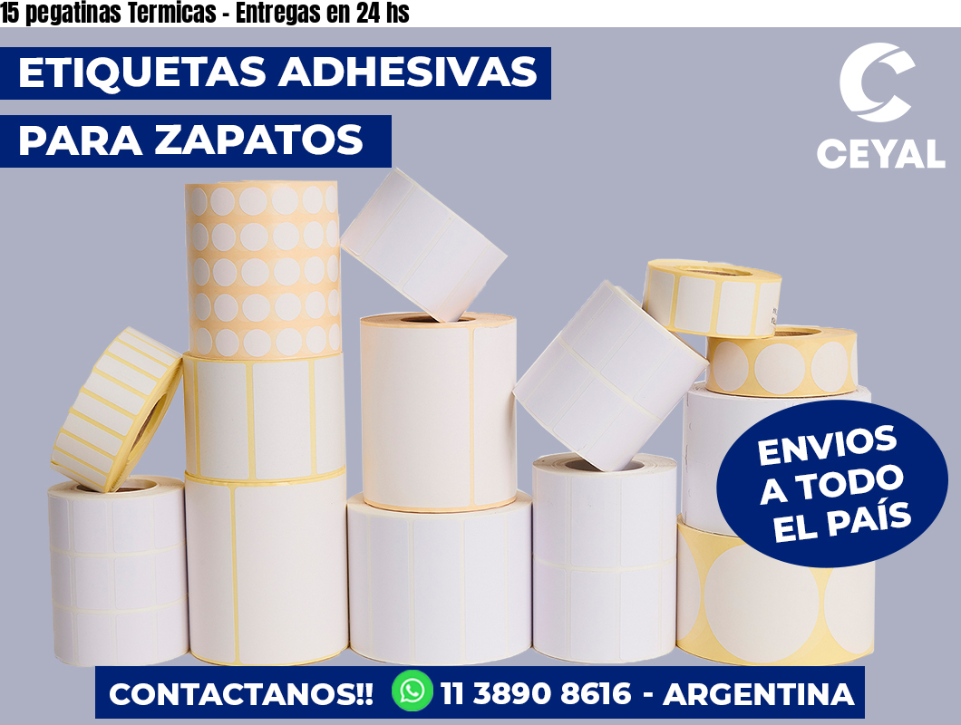 15 pegatinas Termicas – Entregas en 24 hs