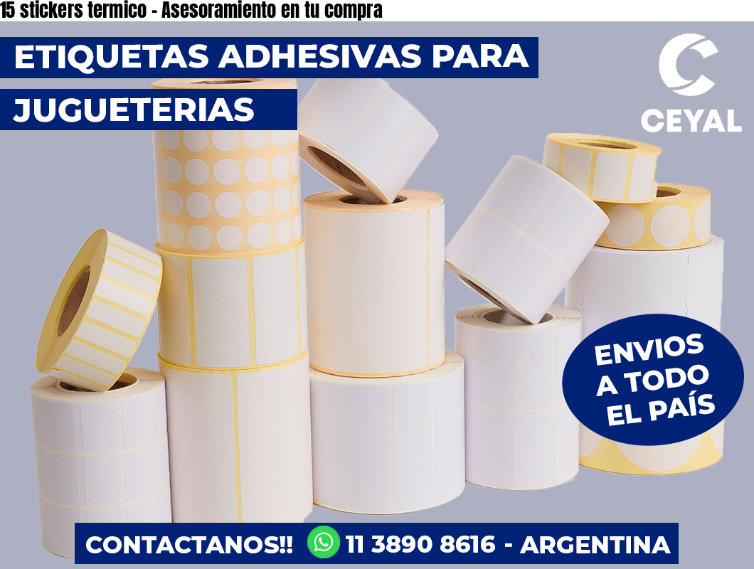 15 stickers termico - Asesoramiento en tu compra