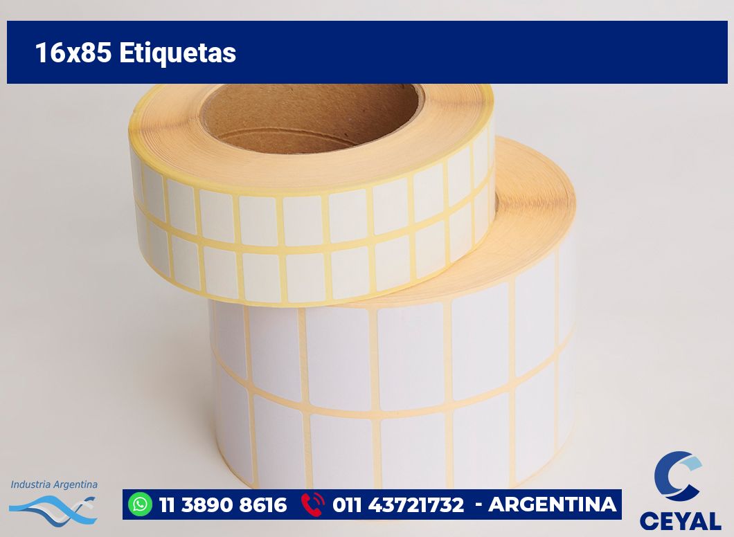 16×85 Etiquetas