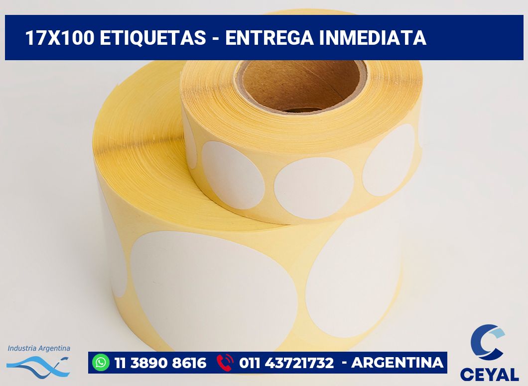 17×100 Etiquetas