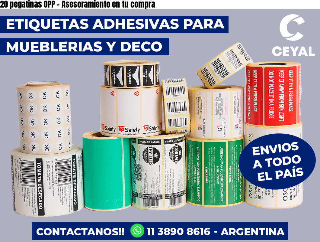 20 pegatinas OPP – Asesoramiento en tu compra