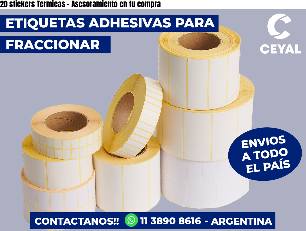 20 stickers Termicas - Asesoramiento en tu compra