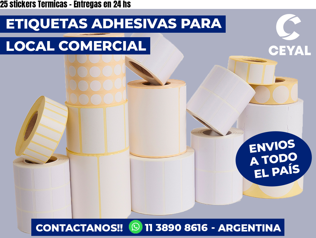 25 stickers Termicas – Entregas en 24 hs