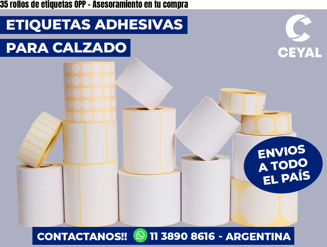 35 rollos de etiquetas OPP – Asesoramiento en tu compra