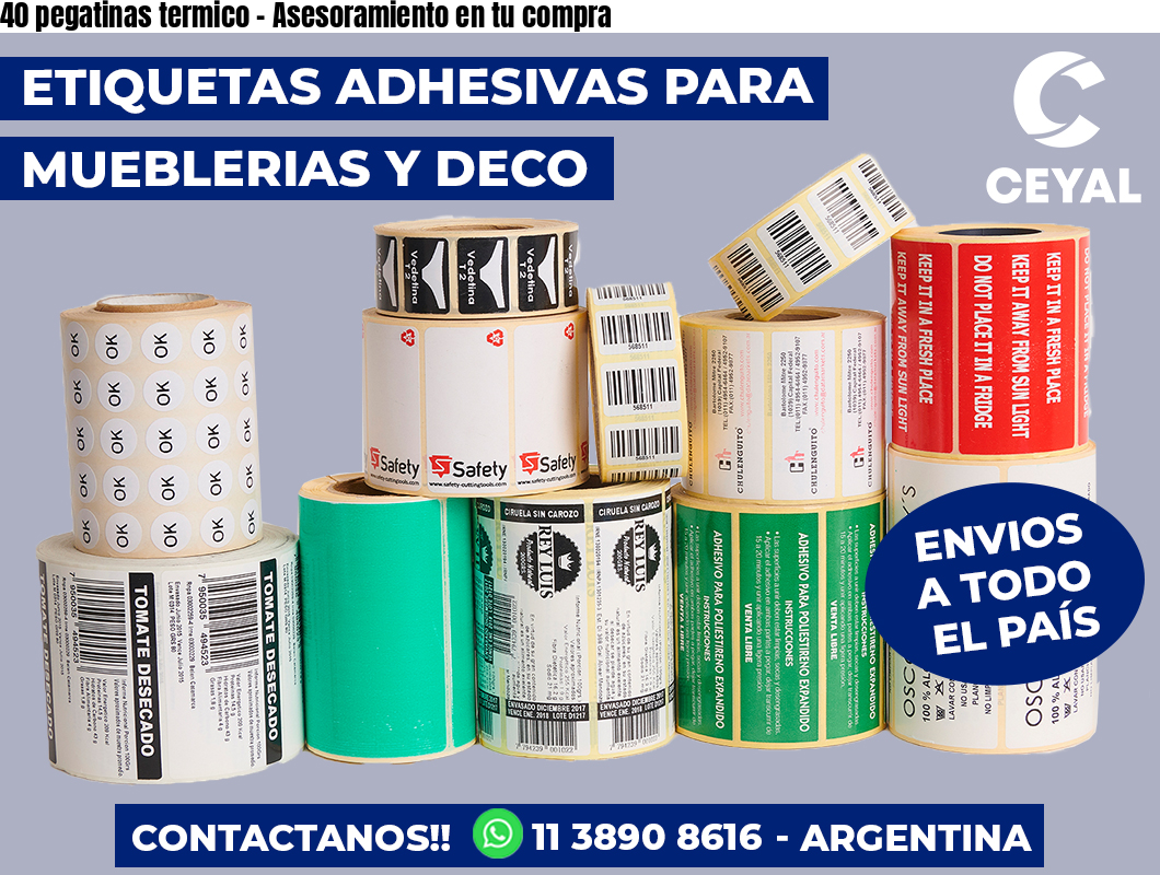 40 pegatinas termico - Asesoramiento en tu compra