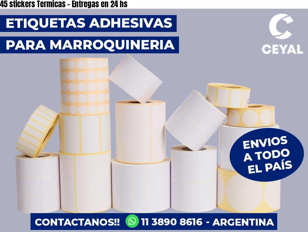 45 stickers Termicas - Entregas en 24 hs