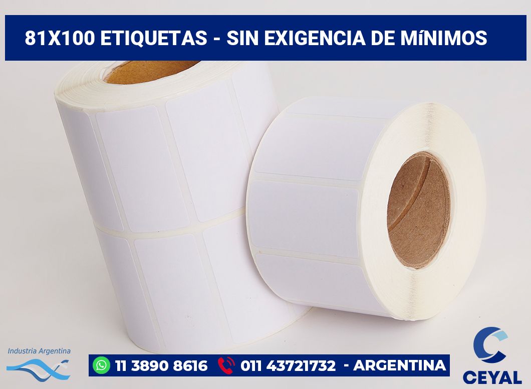 81x100 Etiquetas