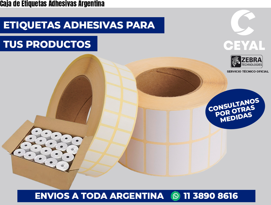 Caja de Etiquetas Adhesivas Argentina