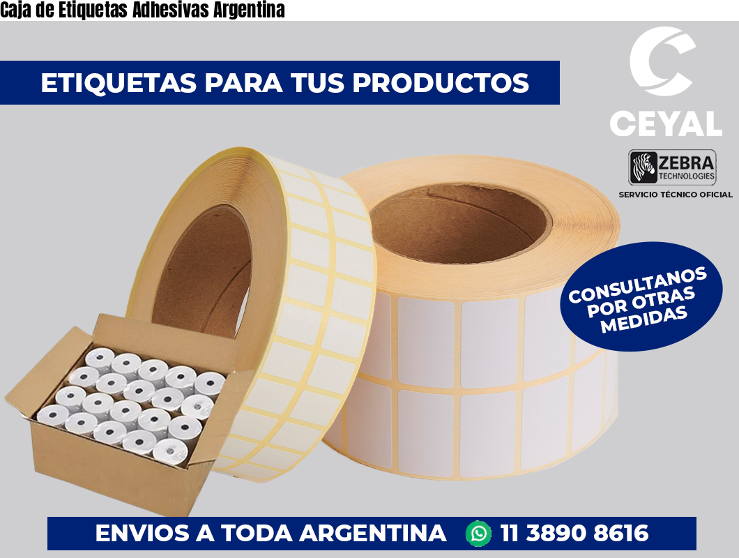 Caja de Etiquetas Adhesivas Argentina